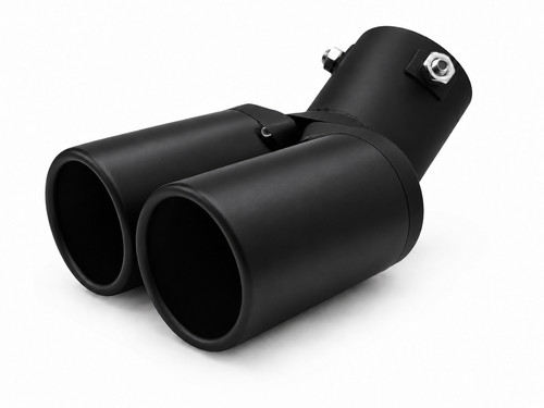 Auspuffblende schwarz