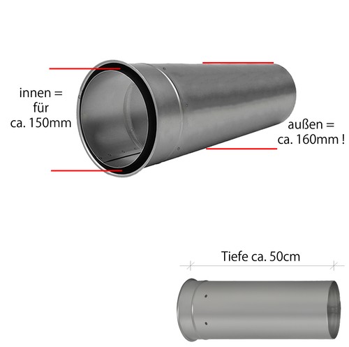 Rauchrohr 150mm - rauchrohr, Ø